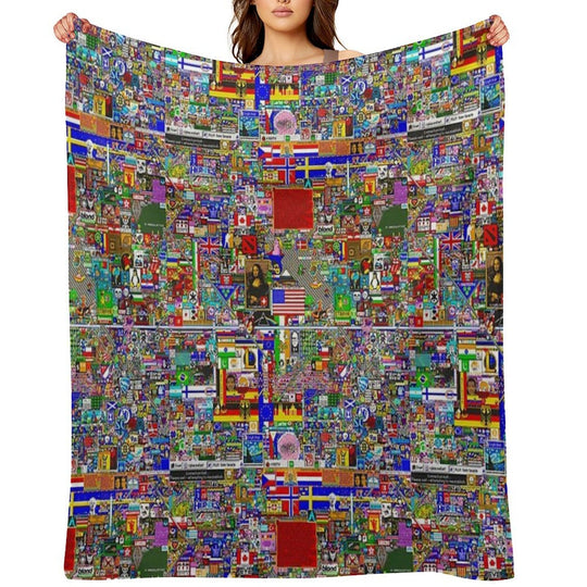 RPlace 2017 - 4000x4000 Eco-conscious Throw Blanket