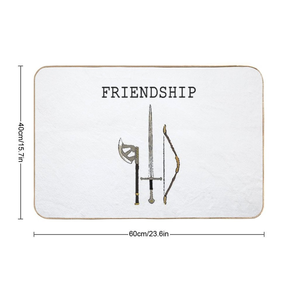 Weapons - Friendship  Eco-Friendly Bath Mat