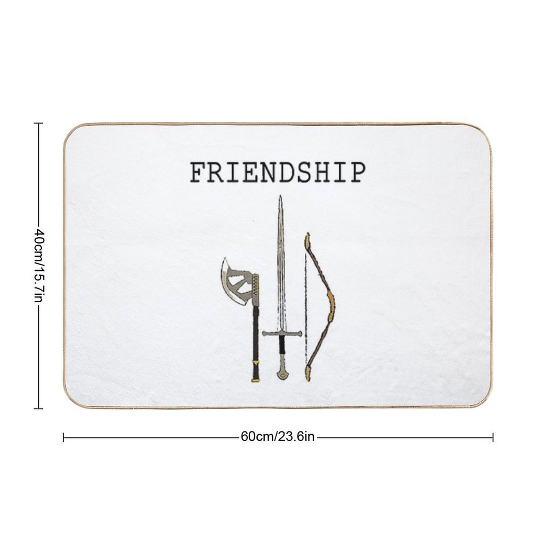 Weapons - Friendship  Eco-Friendly Bath Mat