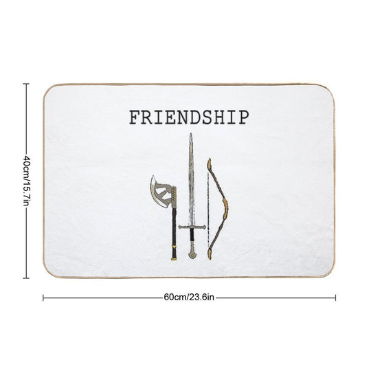 Weapons - Friendship  Eco-Friendly Bath Mat