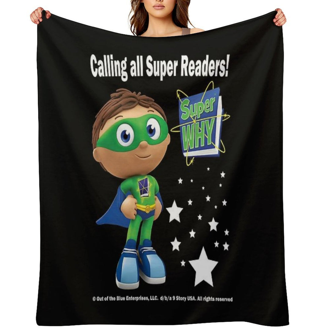 Calling All Super Readers! Super Why Premium Throw Blanket