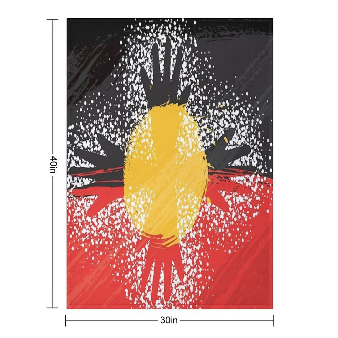 Awesome Aboriginal Art Wrinkle-free Throw Blanket