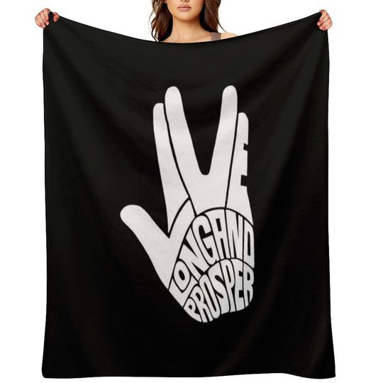 Star Trek Live Long And Prosper White Multi-functional Throw Blanket