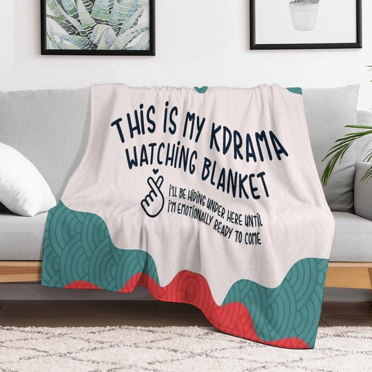 This Is My Kdrama Watching Blanket Gift for Kdrama Fans Velvety-soft Throw Blanket