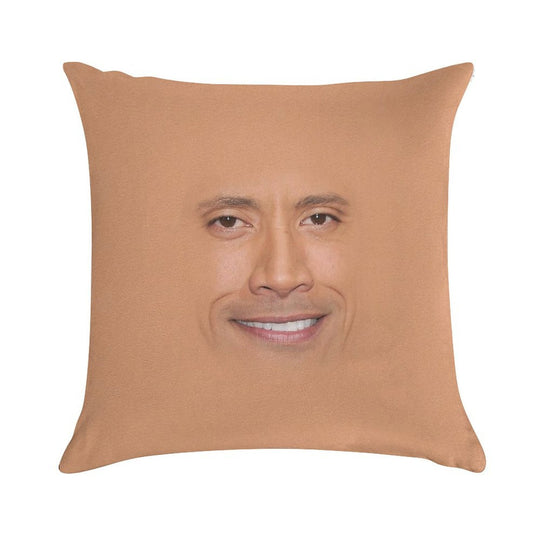 The Rock Face Soft Durable Construction Throw Pillow
