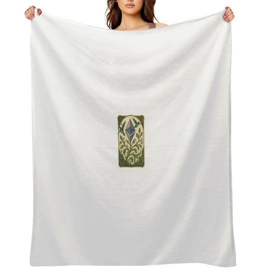 Ethereum Plant Growing Upward Lightweight Throw Blanket