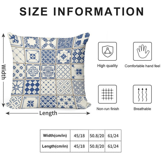 Azulejo Lisbon Azulejos Lisboa Soft Style Accent Throw Pillow