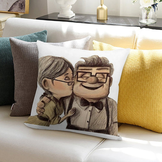Carl And Ellie Soft Fade-Resistant Throw Pillow
