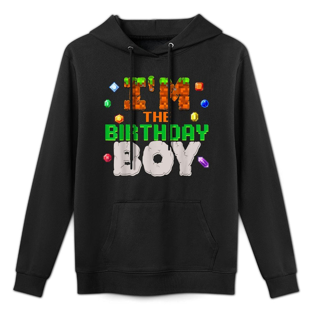 I'm The Birthday Boy Video Gamer Pixel Number Bday Party Layering Staple Hoodie