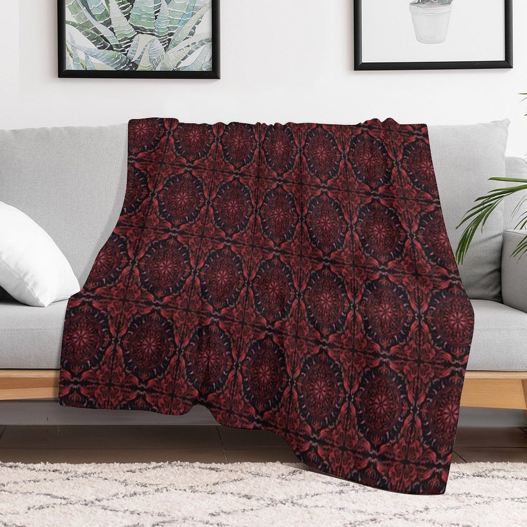 Gothic Vampire Pattern Versatility Throw Blanket