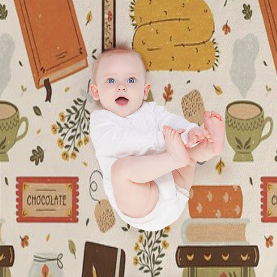 Cozy Reading Time Quick-dry Throw Blanket