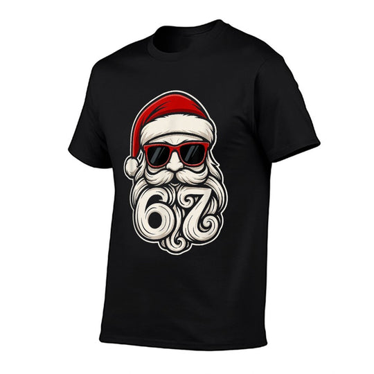 6 7 Christmas 67 Santa Six Seven Christmas Boysns  Rolled Sleeves T-Shirt