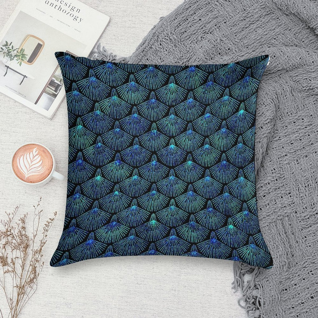 Peacock Soft Reinforced Edging Throw Pillow