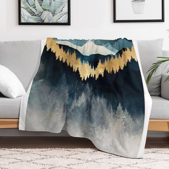 Indigo Night Anti-pilling Throw Blanket