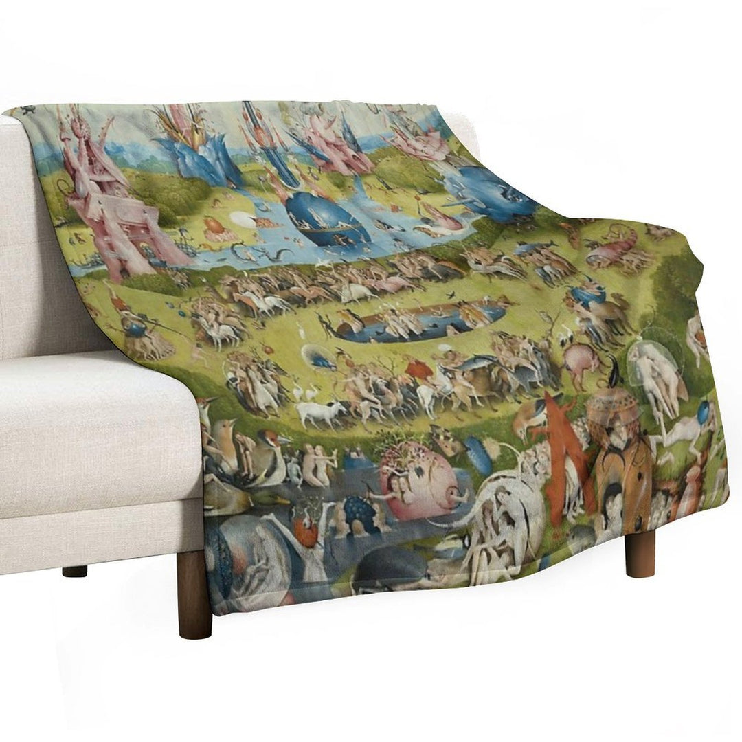 The Garden of Earthly Delights - Hieronymus Bosch Multi-functional Throw Blanket