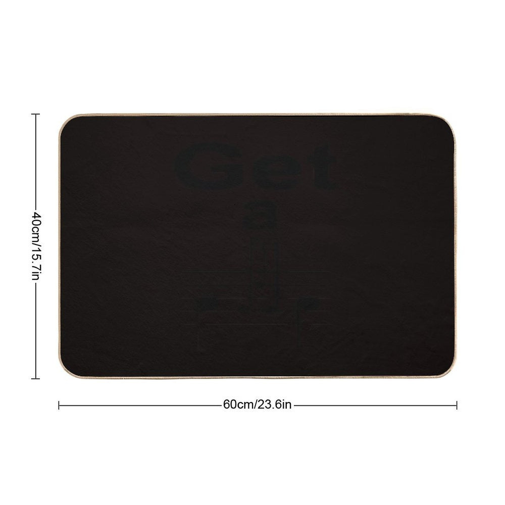 Get A Grip (Black)  Absorbent Bath Mat