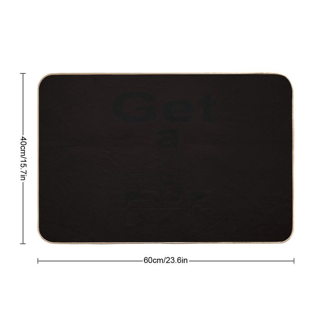 Get A Grip (Black)  Absorbent Bath Mat