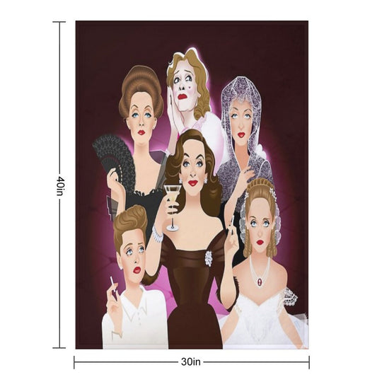 Bette Davis Quick-dry Throw Blanket