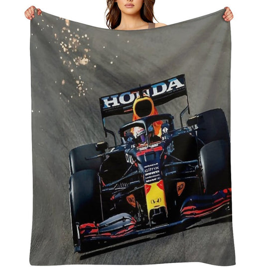 Max Verstappen Sparks  - F1 Comfort Throw Blanket