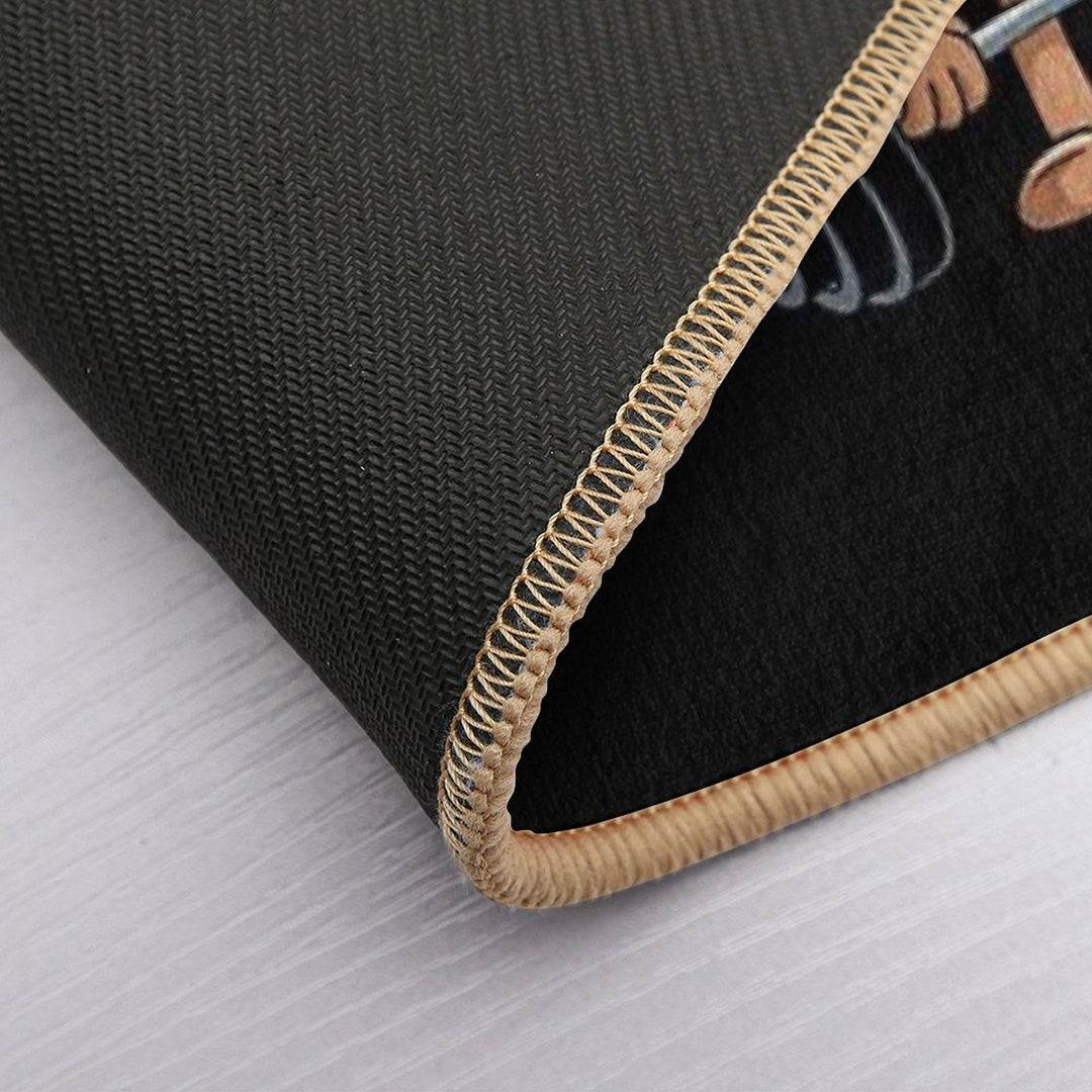 Fitness Workout Gym Donut Lover  Stain-Proof Bath Mat