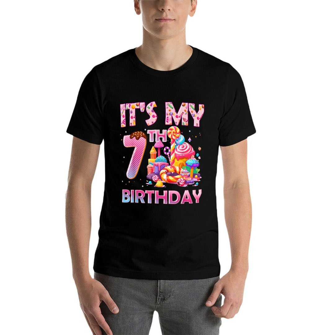 It’s My 7th Birthday Sweet Candy 7 Years Old  Soft T-Shirt