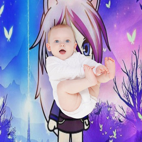 Gacha Life in The Magic Forest Easy Care Throw Blanket