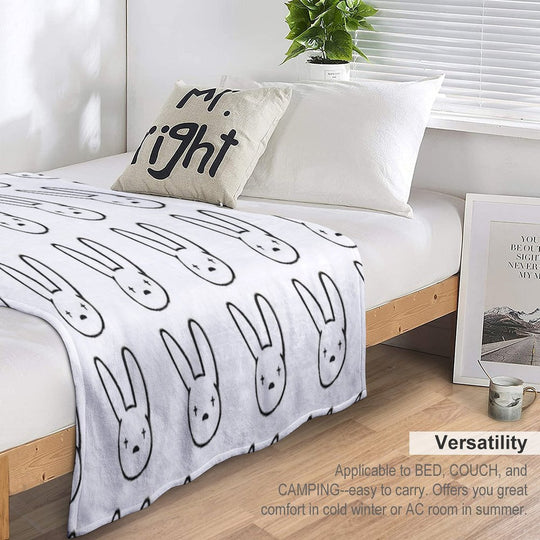 Bad Bunny Compact Throw Blanket