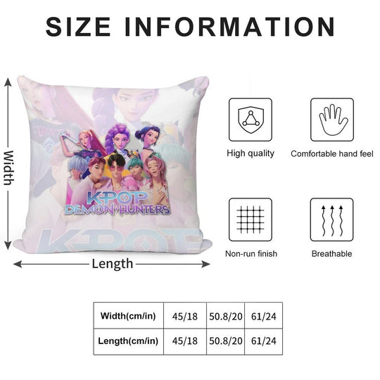 Kpop Demon Hunters Soft High-Density Material Throw Pillow