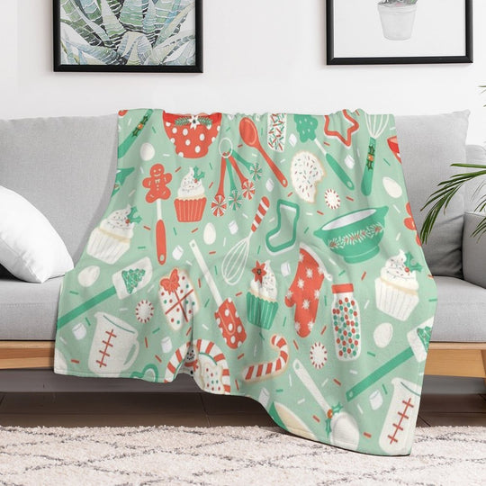Christmas Baking Anti-pilling Throw Blanket