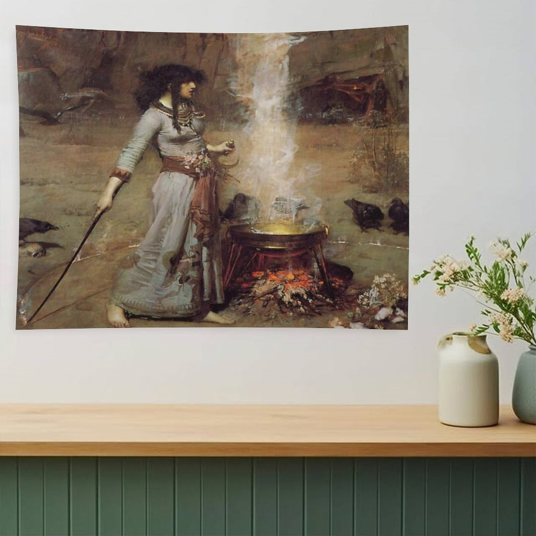 John William Waterhouse - The Magic Circle Tapestry