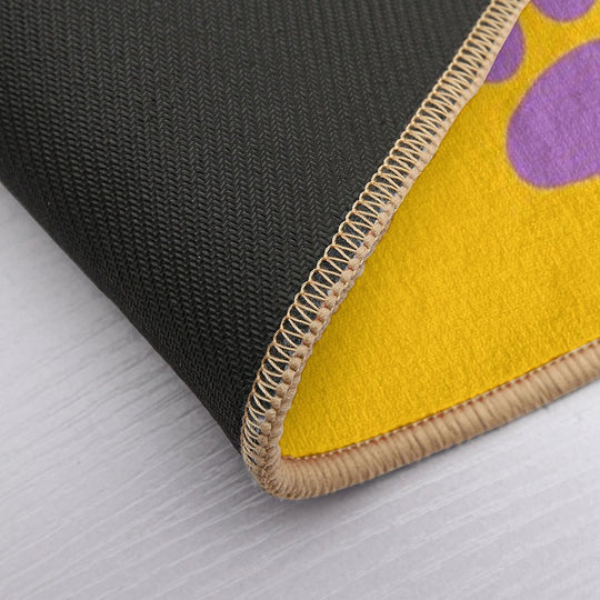 Purple Dog Paws Cute Puppy Paw Prints For Dog Lovers Pet Owners  Dirt-Trapping Bath Mat