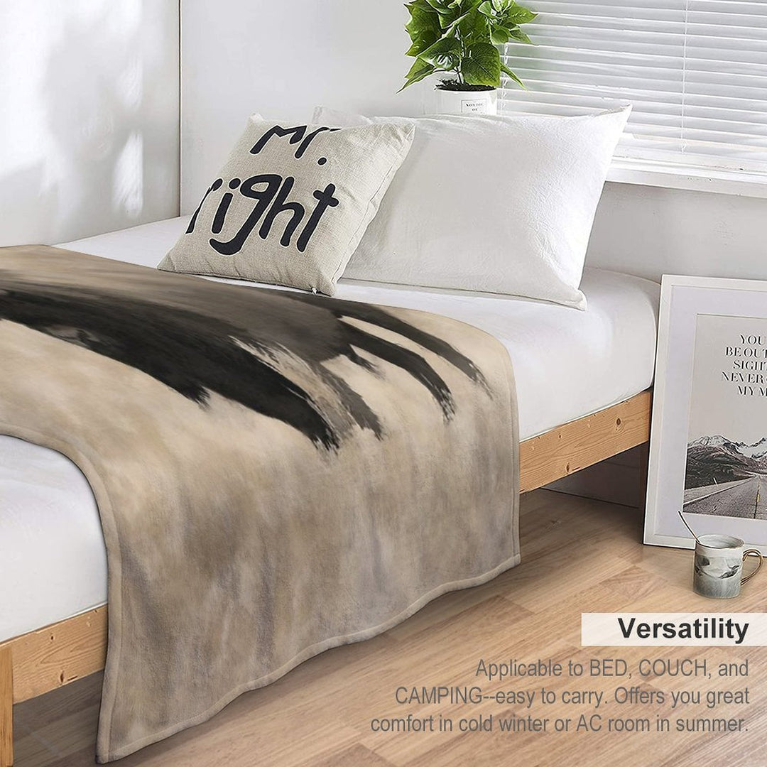 American Buffalo  -  Plains Bison Sustainable Throw Blanket