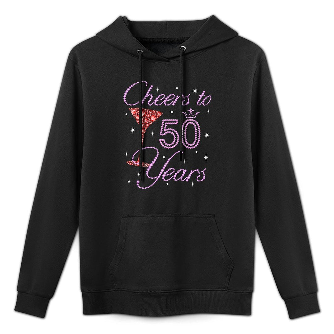 Cheers To 50 Year Old Gifts 50th Birthday Queen Women Premium Colorfast Hoodie