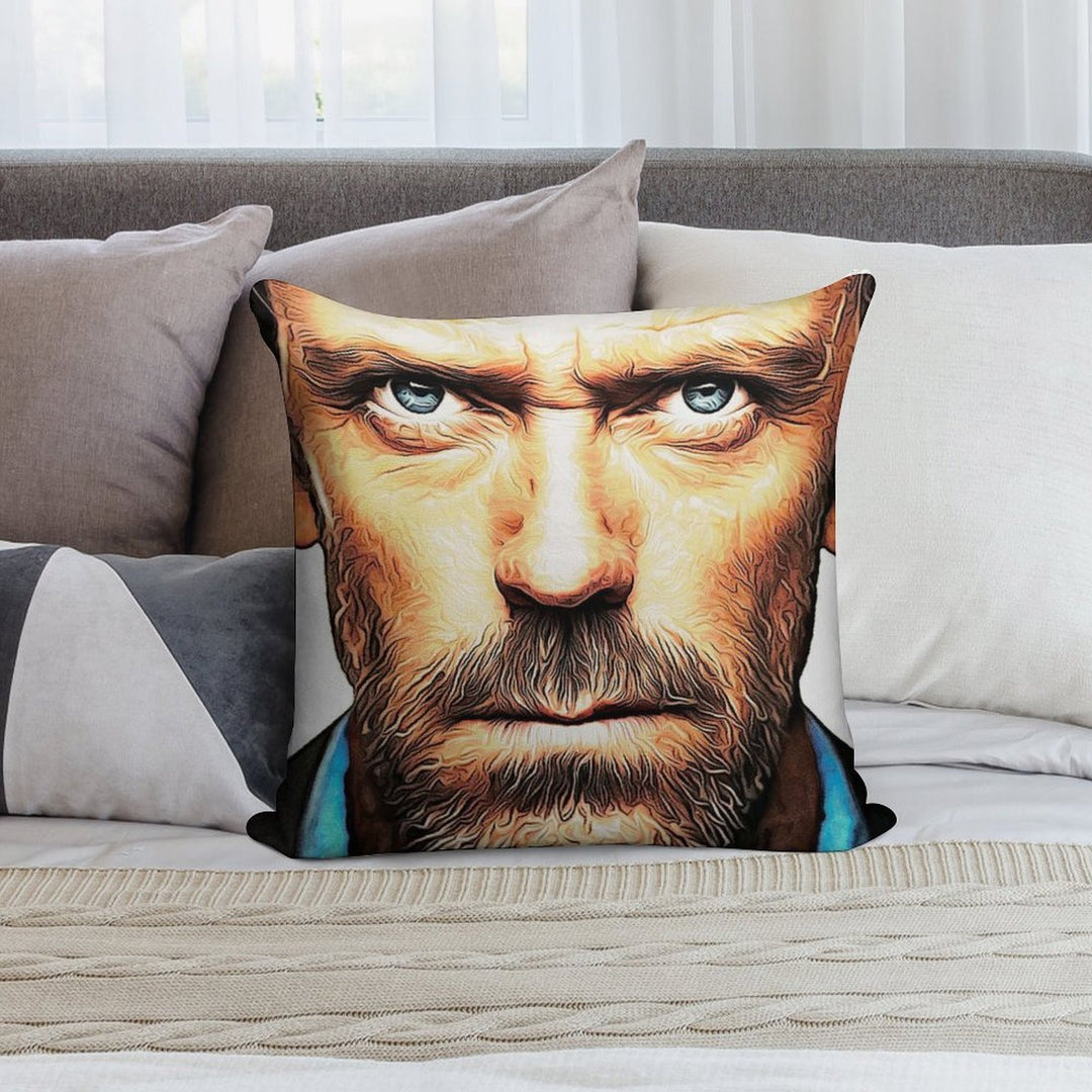 Dr. House Soft Home Decor Throw Pillow