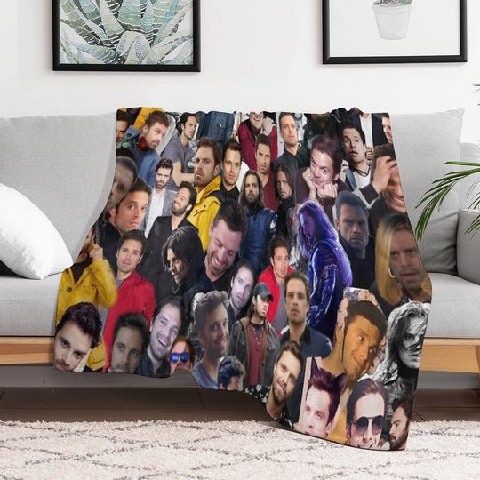 Sebastian Stan College Wrinkle-free Throw Blanket