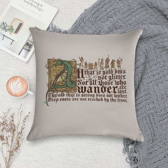 All That Is Gold Does Not Glitter Soft Warmth Comfort Throw Pillow