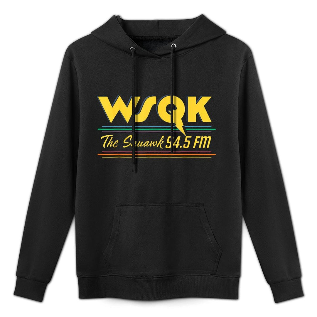Stranger Things Season 5 WSQK The Squawk 94.5 FM Retro Logo Easy Care Hoodie