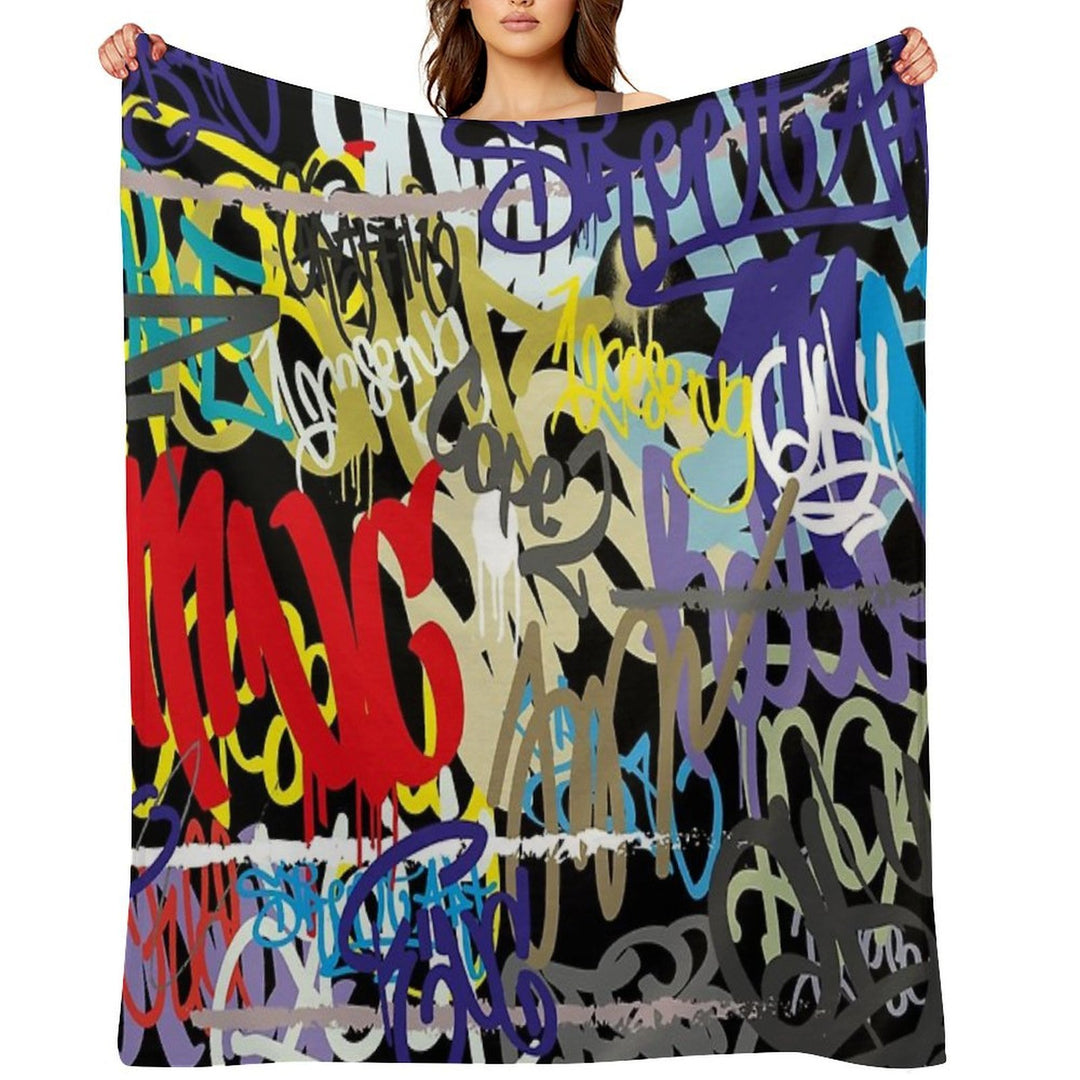 Graffiti Abstract Art Premium Throw Blanket