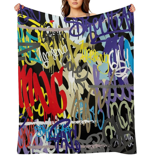 Graffiti Abstract Art Premium Throw Blanket