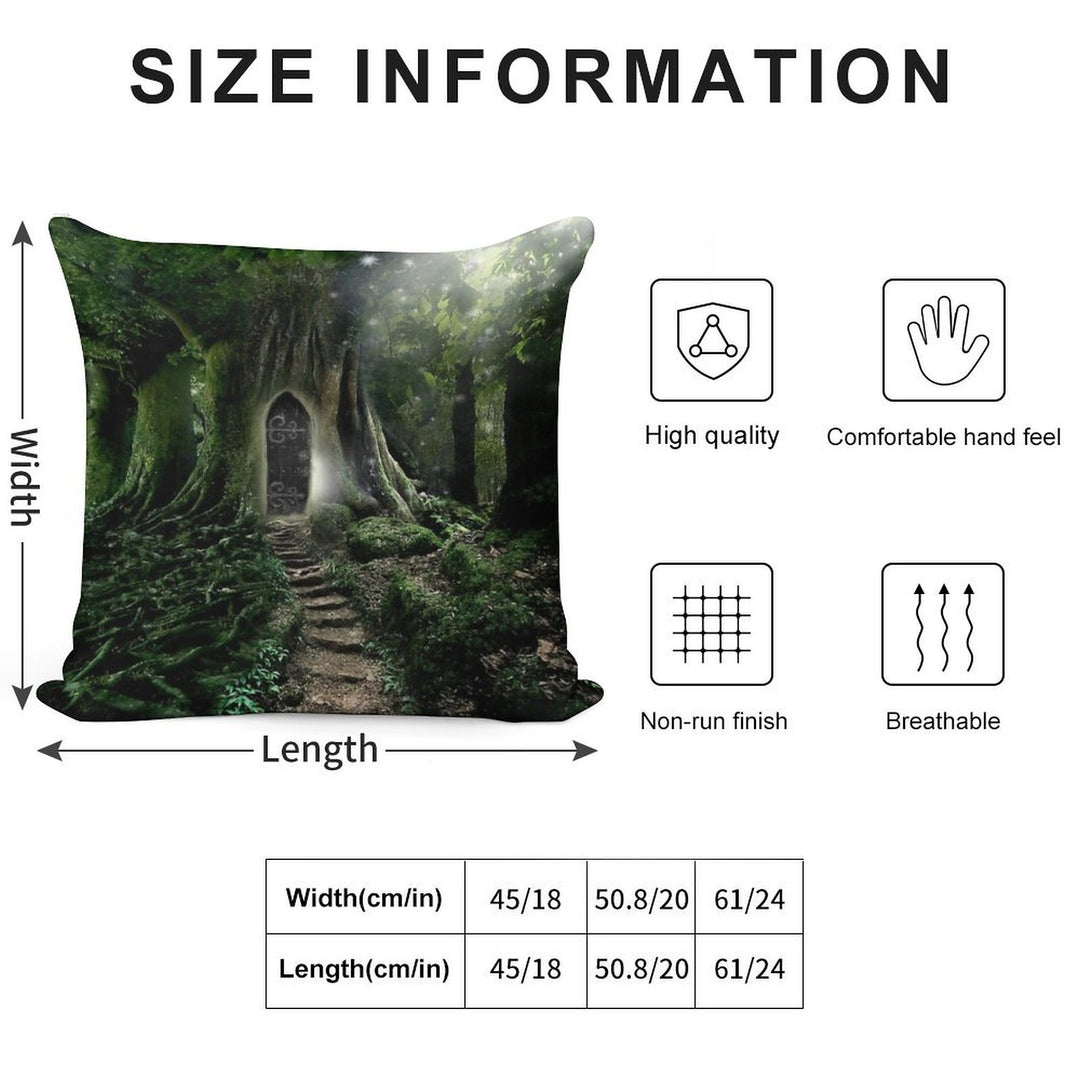 Doorway to Lothlorien Soft Decorative Cover Throw Pillow