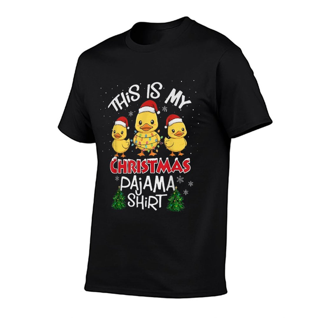 This Is My Christmas Pajama Duck Animal Funny Xmas  Stretchy T-Shirt