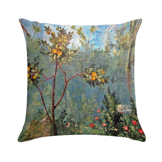 House of Livia Prima Porta Fresco Soft Decorative Cover Throw Pillow