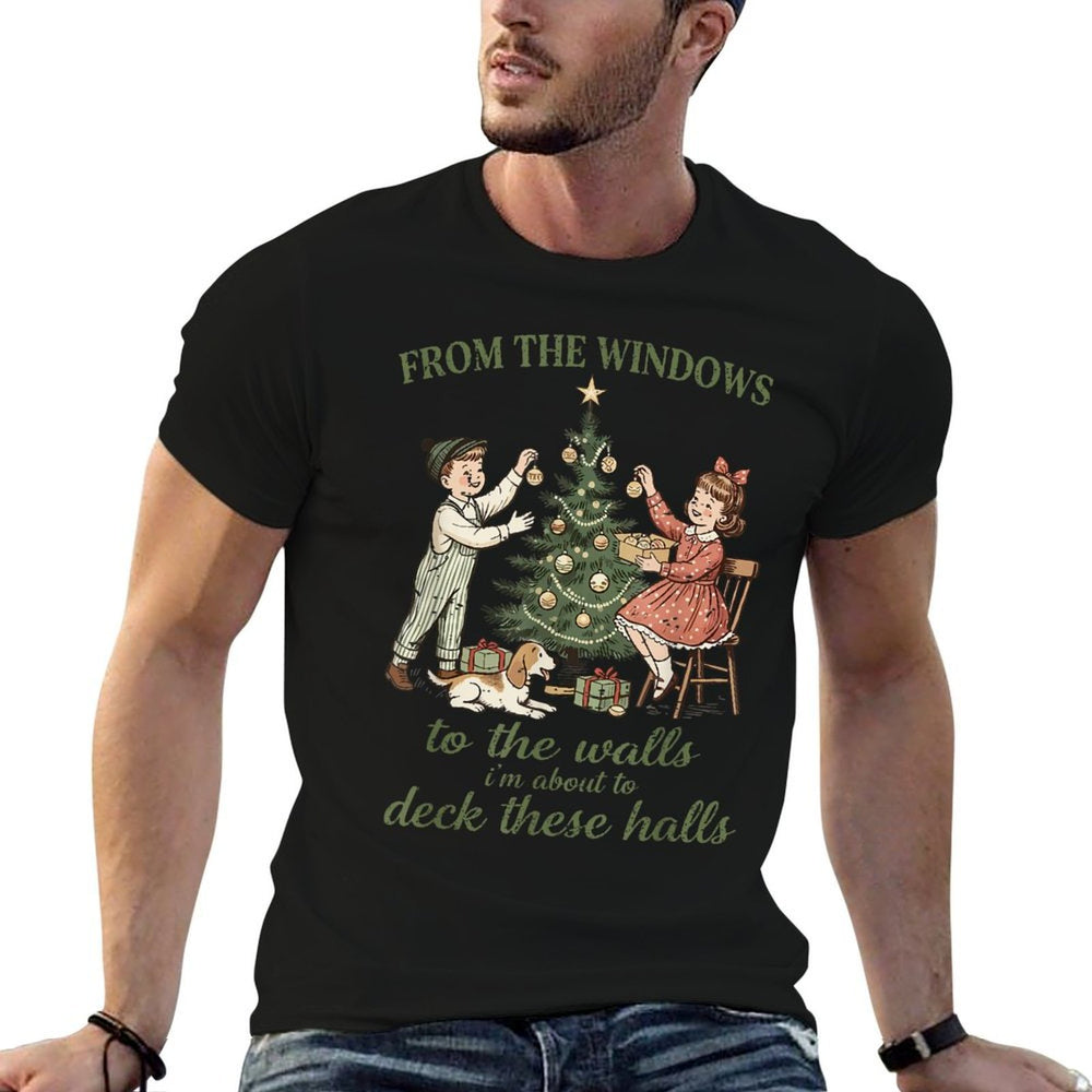 from The Windows to The Walls Funny Christmas Tree Kids Xmas  Stretchy T-Shirt