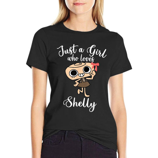 Just A Girl Who Loves Shelly Dandys World Funny  Slim-fit Cut T-Shirt
