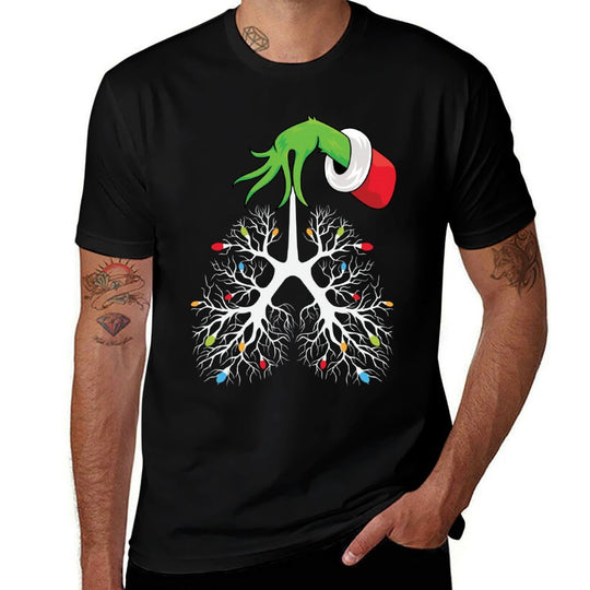 Christmas Nurse Respiratory Therapist Lung Lights FunnyX-mas  Versatile T-Shirt