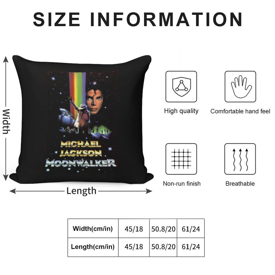 Retro Moonwalker Miichael Jaackson Soft Ultra-Soft Texture Throw Pillow