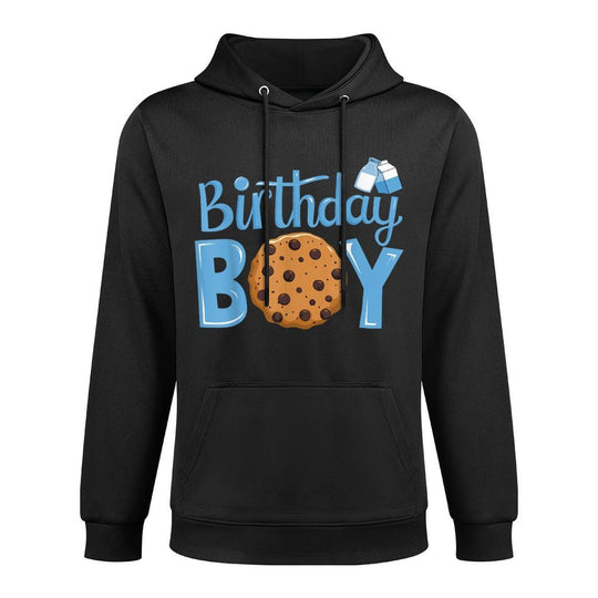The Birthday Boy Milk And Cookies 1st Family Matching Bday Cotton-Polyester Blend Hoodie