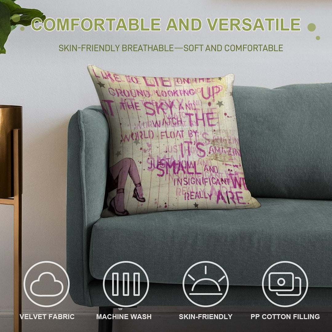 Looking Up At The Sky Soft Easy Maintenance Throw Pillow