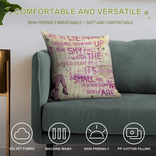 Looking Up At The Sky Soft Easy Maintenance Throw Pillow