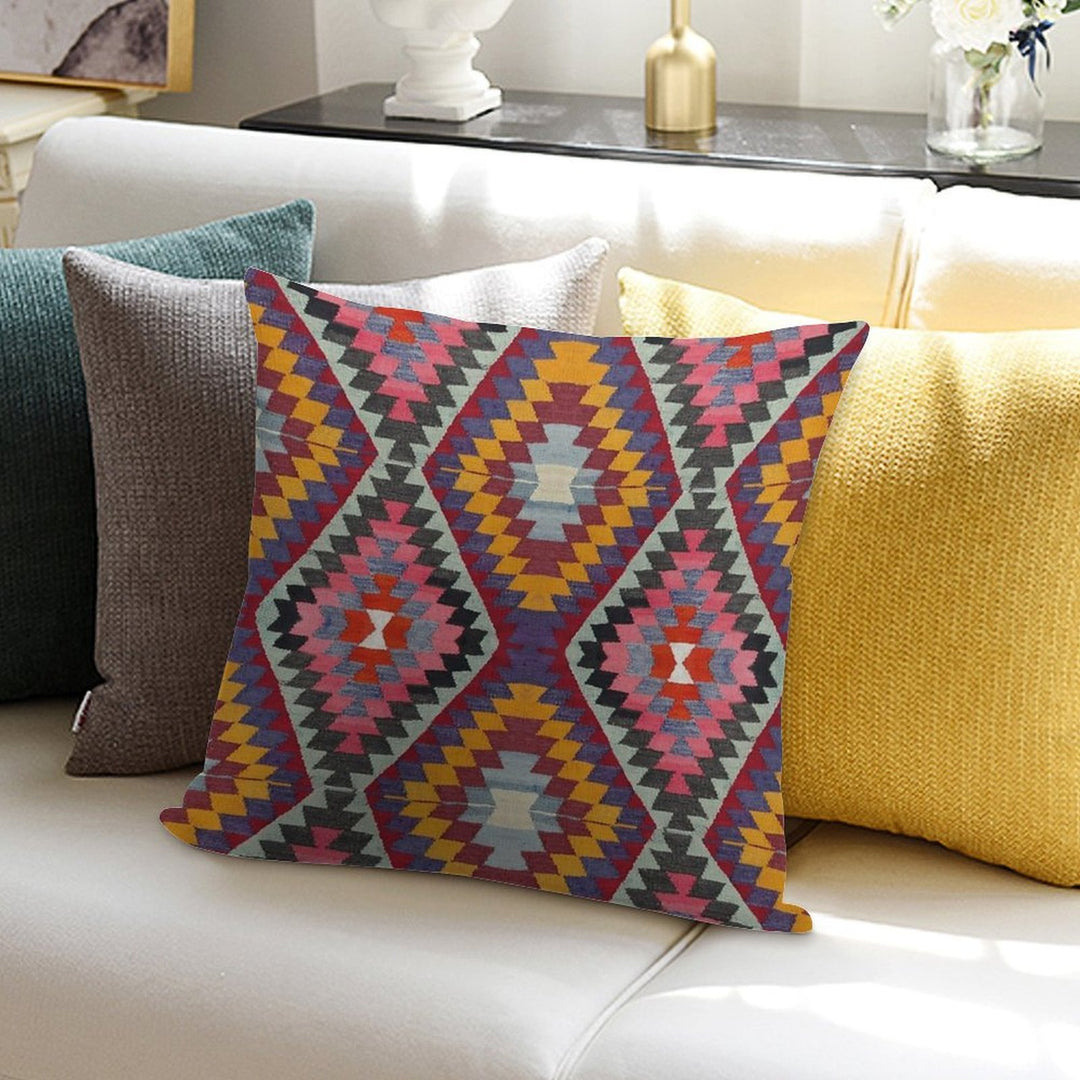 Turkish Kilim Soft Shrink-Resistant Throw Pillow